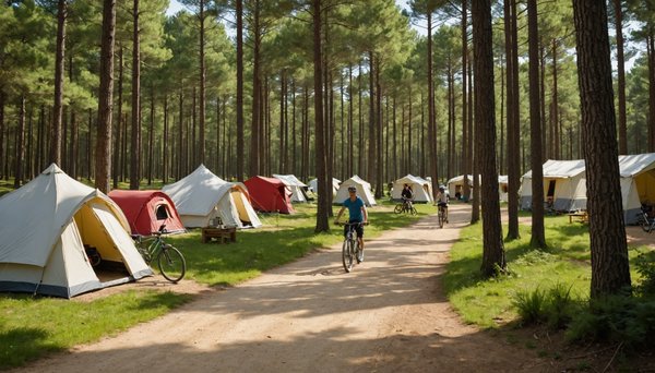 Quelles sont les campings avec emplacement tente et cottage dans les Landes ?